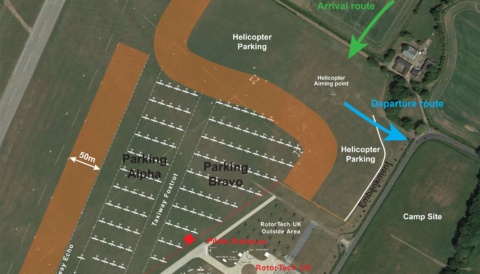 Helicopter area - Sywell Aerodrome